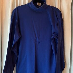 Gap 90s Blue Turtleneck Long Sleeve Top